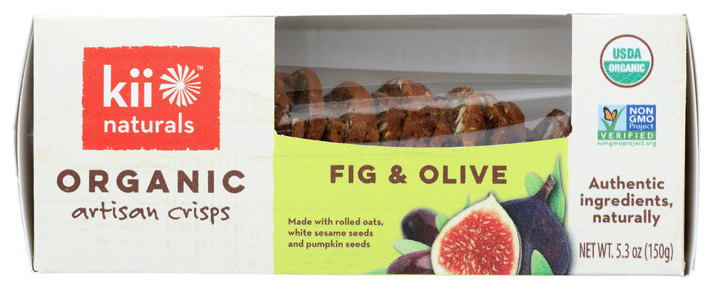 KII NATURALS: Fig Olive Organic Artisan Crisps, 5.3 oz