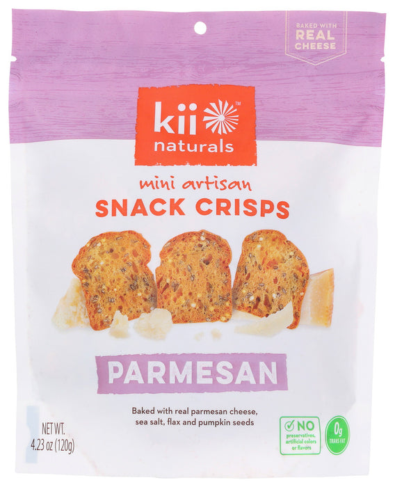 KII NATURALS: Parmesan Snack Crisps, 4.23 oz