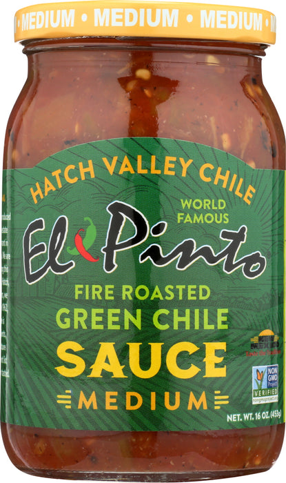 EL PINTO: Sauce Green Chile Medium, 16 oz