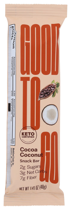 GOOD TO GO: Cocoa Coconut Snack Bar, 1.4 oz