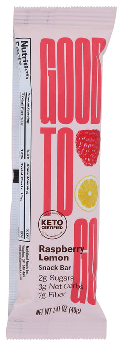 GOOD TO GO: Raspberry Lemon Snack Bar, 1.4 oz
