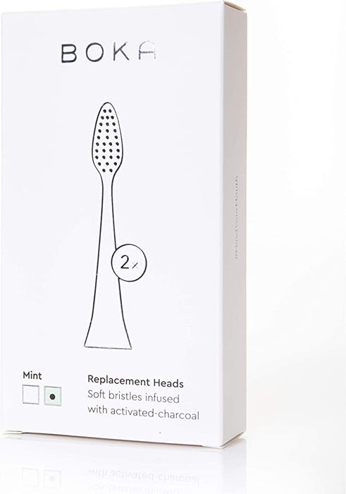BOKA: Toothbrush Heads White, 1 EA