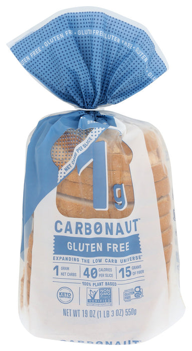 CARBONAUT: Bread White Gf, 19 oz