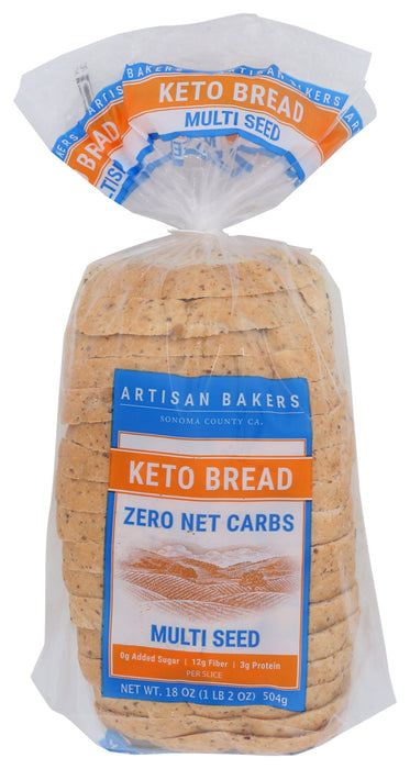 ARTISAN BAKERS: Keto Bread Multi Seed, 18 oz