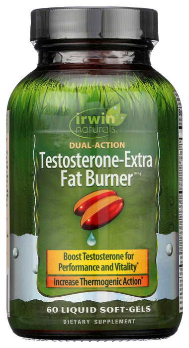 IRWIN NATURALS: Testosterone-Extra Fat Burner, 60 sg