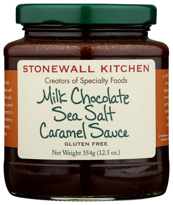 STONEWALL KITCHEN: Milk Chocolate Sea Salt Caramel Sauce, 12.25 oz