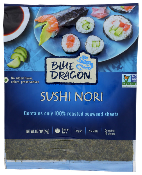 BLUE DRAGON: Sushi Nori Roasted Seaweed Perfect For Sushi, 0.77 oz