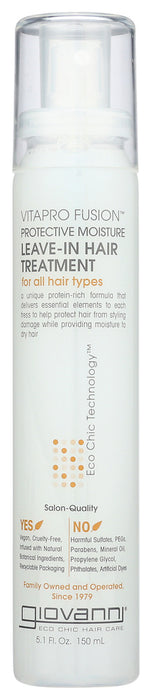 GIOVANNI COSMETICS: Vitapro Fusion Protective Moisture Leave In Hair Treatment, 5.1 oz