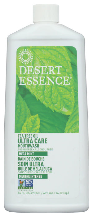 DESERT ESSENCE: Ultra Care Mouthwash Mega Mint, 16 oz