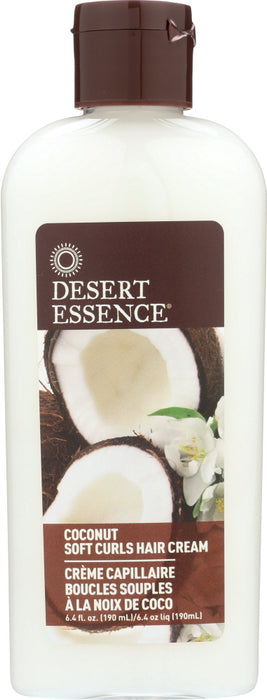 DESERT ESSENCE: Coconut Soft Curls Hair Cream, 6.4 oz