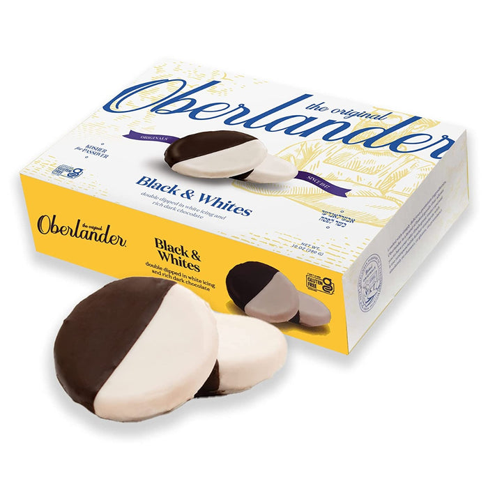 OBERLANDER: Cookie Black & White, 10 oz