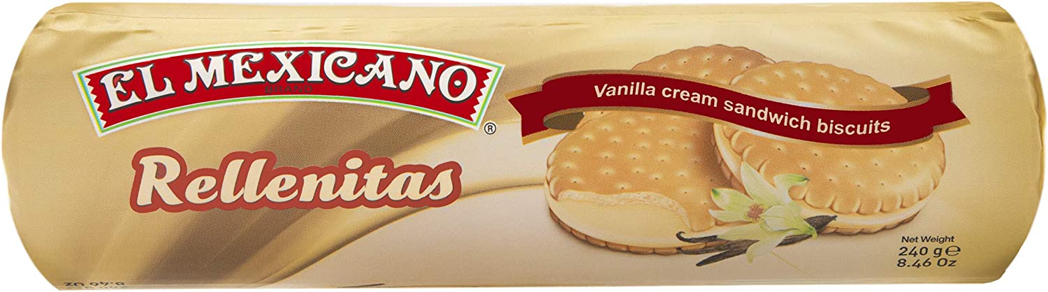 EL MEXICANO: Cookie Rellenitas De Vnla, 8.46 oz