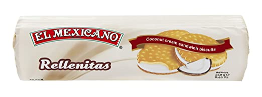 EL MEXICANO: Cookie Rellenitas De Coco, 8.46 oz