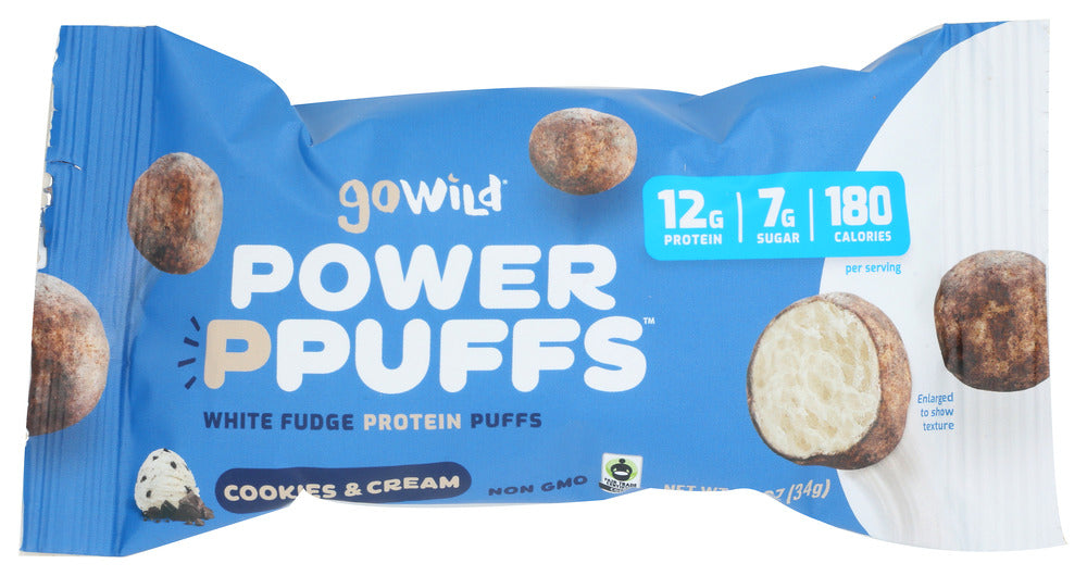 GO WILD: Power Ppuffs Cookies and Cream, 1.5 oz