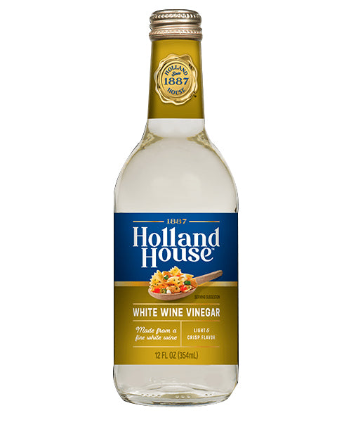 HOLLAND HOUSE: White Wine Vinegar, 12 oz