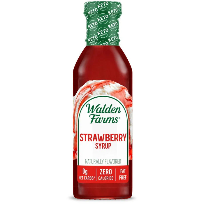 WALDEN FARMS: Calorie Free Strawberry Syrup, 12 oz