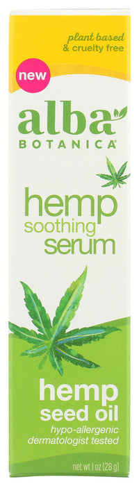 ALBA BOTANICA: Serum Soothing Hemp, 1 oz