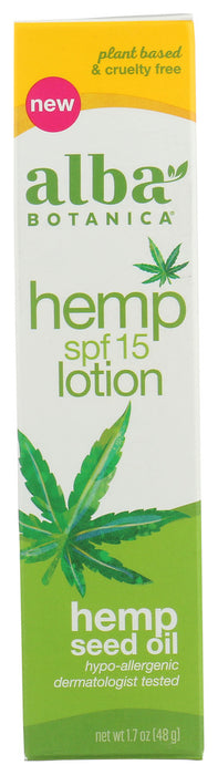 ALBA BOTANICA: Hemp Facial Spf 15 Lotion, 1.7 oz