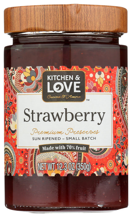 CUCINA & AMORE: Strawberry Premium Preserves, 12.3 oz