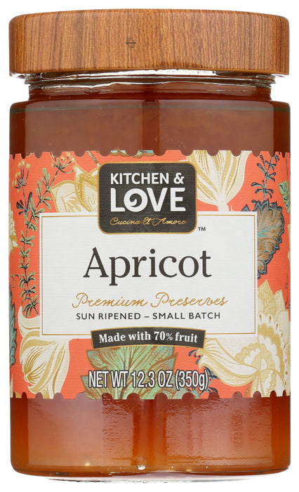 CUCINA & AMORE: Apricot Premium Preserves, 12.3 oz