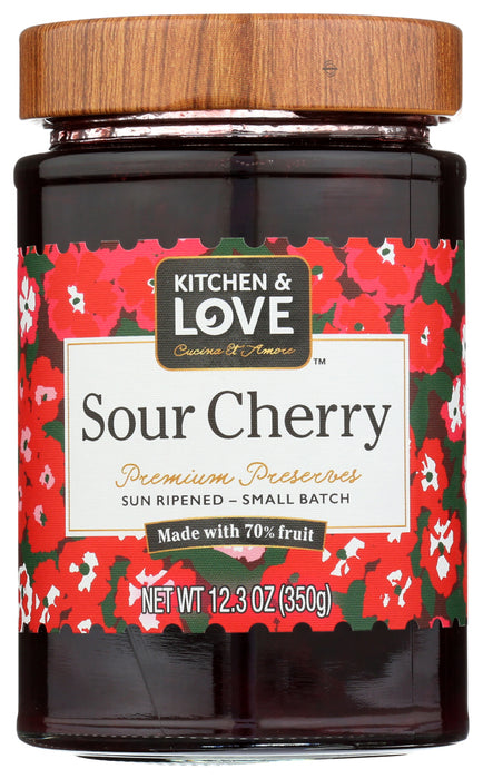 CUCINA & AMORE: Sour Cherry Premium Preserves, 12.3 oz