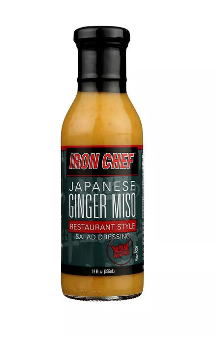 IRON CHEF: Dressing Ginger Miso, 12 oz