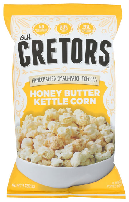 GH CRETORS: Honey Butter Kettle Corn, 7.5 oz