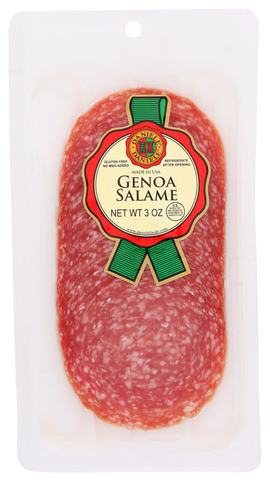 DANIELE: Genoa Salame Sliced, 3 oz