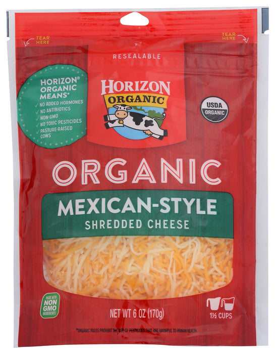 HORIZON: Organic Finely Shredded Mexican Cheese, 6 oz