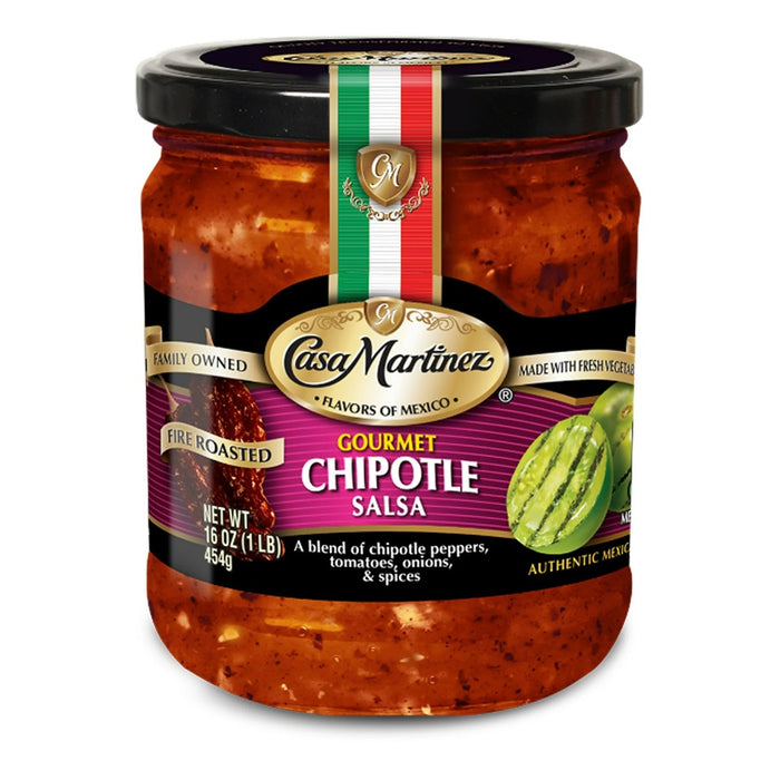 CASA MARTINEZ: Chipotle Fire Roasted Salsa, 16 oz
