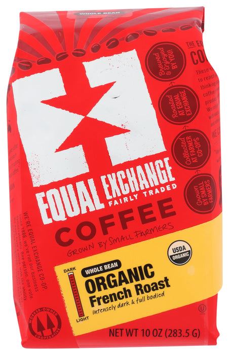 EQUAL EXCHANGE: Coffee Whole Bean French Roast Organic, 10 oz