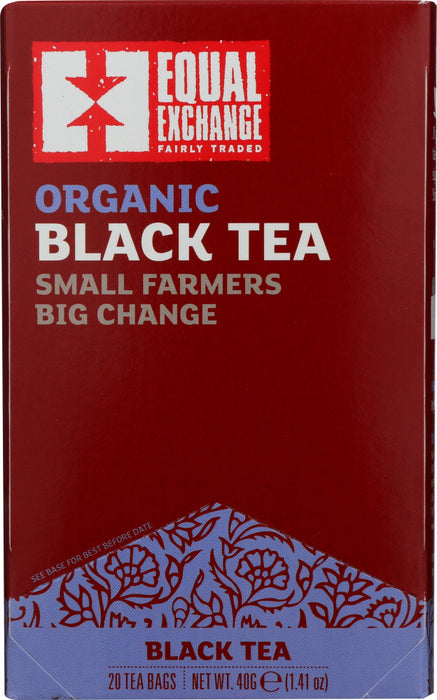 EQUAL EXCHANGE: Tea Black Organic, 20 bg