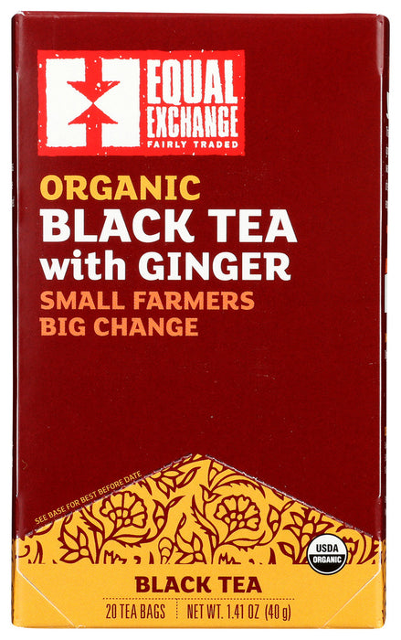 EQUAL EXCHANGE: Tea Black Ginger, 20 BG