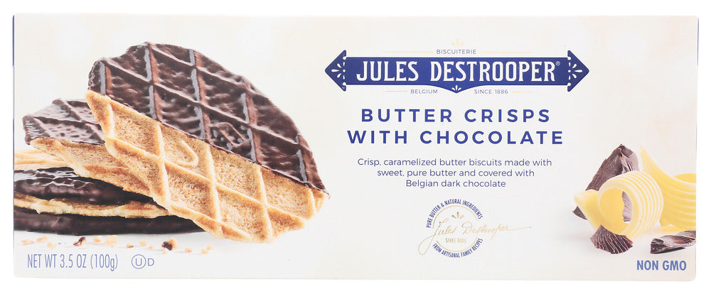 JULES DESTROOPER: Crisps Bttr Choc Dppd, 3.5 oz