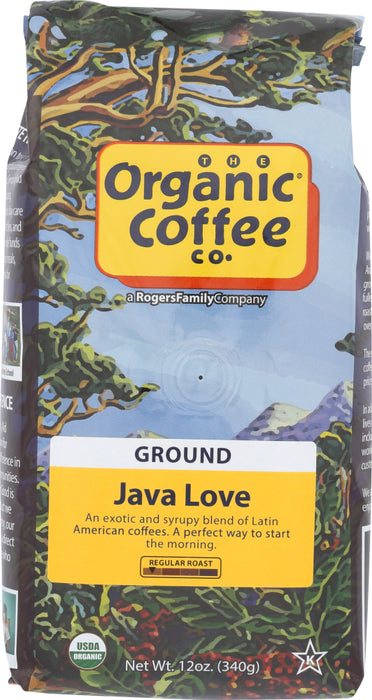 ORGANIC COFFEE CO.: Java Love Ground Coffee, 12 oz