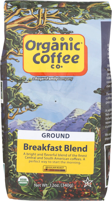 ORGANIC COFFEE CO.: Ground Coffee Breakfast Blend, 12 oz