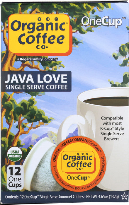 ORGANIC COFFEE CO: Coffee Single Java Love, 12 pc