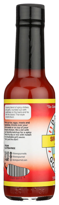 DAVES GOURMET: Siroucha Hot Sauce, 5 oz