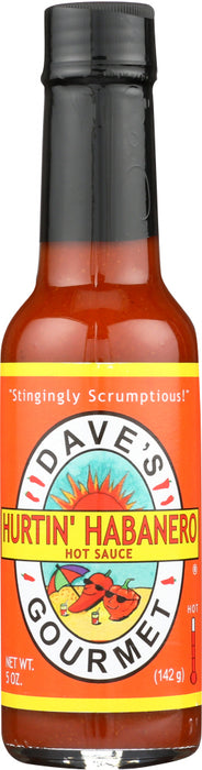 DAVES GOURMET: Hurtin Habanero Hot Sauce, 5 oz
