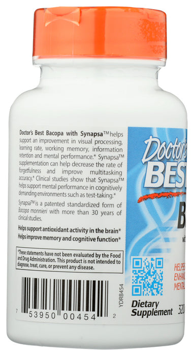 DOCTORS BEST: Bacopa 320Mg, 60 vc