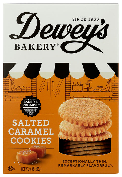 DEWEYS: Salted Caramel Moravian Cookie Thins, 9 oz