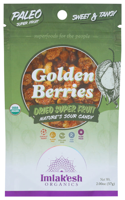 IMLAKESH ORGANICS: Dried Fruit Golden Berry, 2 oz