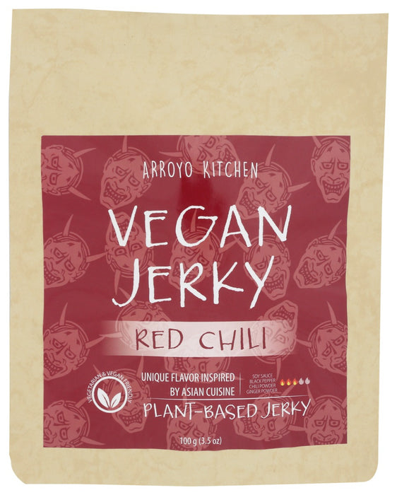 ARROYO KITCHEN: Jerky Plnt Bsd Red Chili, 3.5 OZ