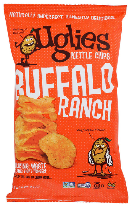 UGLIES: Buffalo Ranch Potato Chips, 6 oz