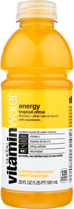 VITAMIN WATER: Energy Tropical Citrus Water, 20 fo