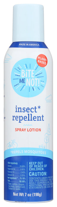 BITE ME NOT: Insect Repellent Spray Lotion, 7 oz