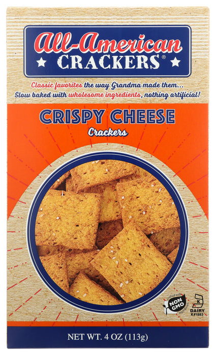 ALL AMERICAN: Crispy Cheese Crackers, 4 oz