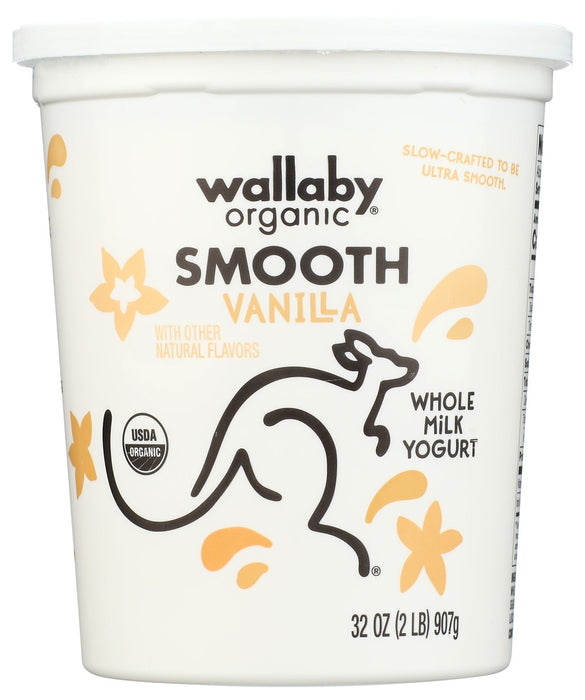 WALLABY: Organic Vanilla Blended Lowfat Yogurt, 32 oz