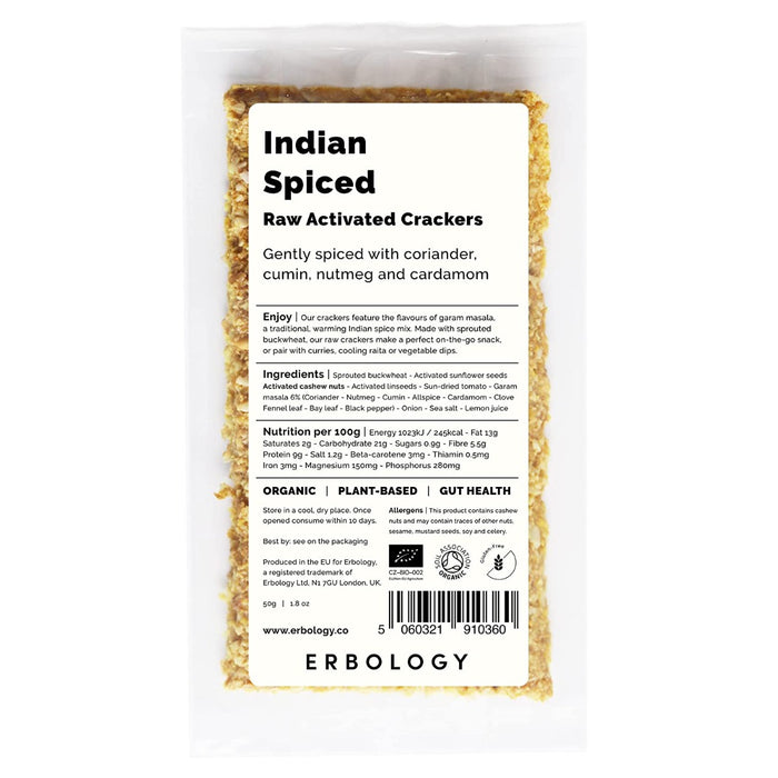 ERBOLOGY: Crackers Indian Spiced, 1.8 oz