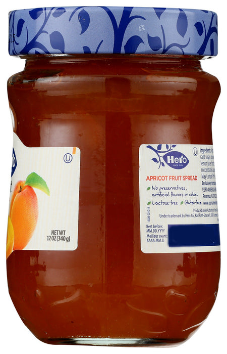 HERO: Fruit Spread Apricot, 12 oz